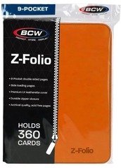 BCW Z-Folio 9 Pocket Binder: Orange